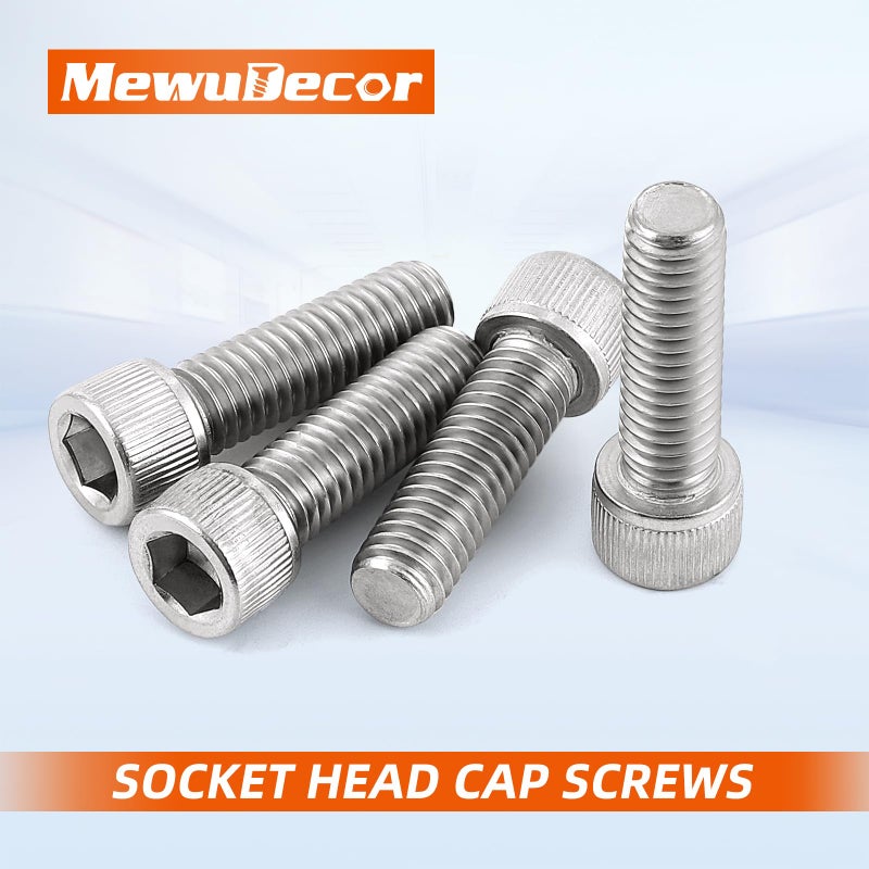 MewuDecor 1/4-20 x 1-1/2" Socket Head Cap Screws, Allen Socket Drive, Stainless Steel 18-8 (304), Full Thread, Bright Finish, Machine Thread, 25 PCS - Image 3